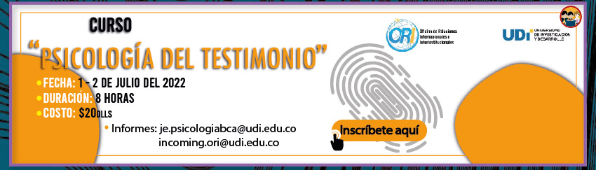 Curso: 'Psicología del testimonio'